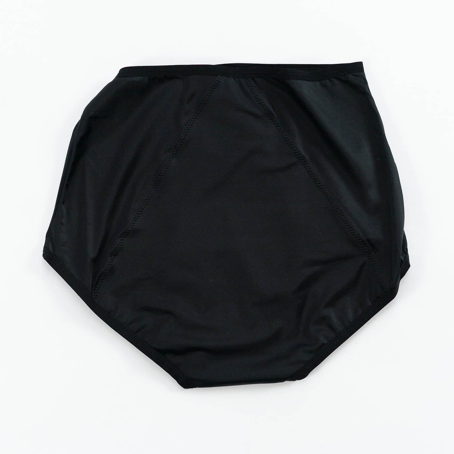 Dear Kate Nellie Brief Full in Black, back flat lay on a white background.