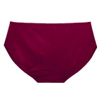 Dear Kate Nellie Hipster Mini in Ruby Red, back view on a white background.