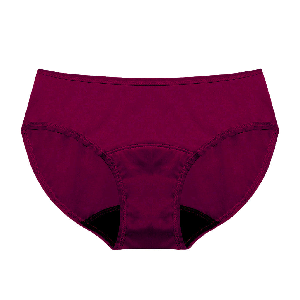 Dear Kate Nellie Hipster Mini in Ruby Red, front view on a white background.