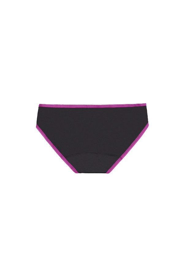 Dear Kate Hazel Hipster Mini in Fuschia, back view flat lay on a white background.