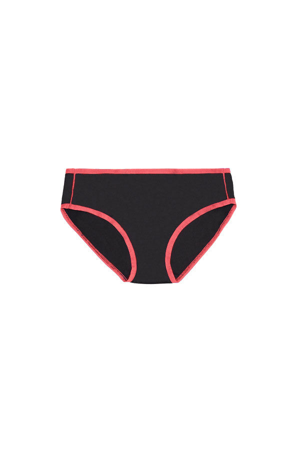 Dear Kate Hazel Hipster Mini in Flamingo, front view flat lay on a white background.