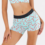 Shinesty The Peppermint Pimp Canes candy cane women's boxers – funny Christmas underwear