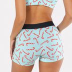 Shinesty The Peppermint Pimp Canes candy cane women's boxers – funny Christmas underwear