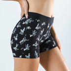 Shinesty The Bare Back Bones glow-in-the-dark skeleton women's boxers – Halloween novelty