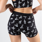 Shinesty The Bare Back Bones glow-in-the-dark skeleton women's boxers – Halloween novelty