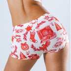Shinesty The Santa Slays Christmas toile modal boyshort – funny Christmas novelty underwear