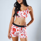 Shinesty The Santa Slays Christmas toile women's boxers – funny Christmas novelty underwear