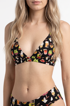 Shinesty The Potions Pub Halloween Cocktail Triangle Bralette – women's halloween cocktail print triangle bralette