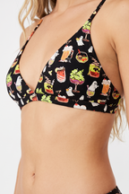 Shinesty The Potions Pub Halloween Cocktail Triangle Bralette – women's halloween cocktail print triangle bralette
