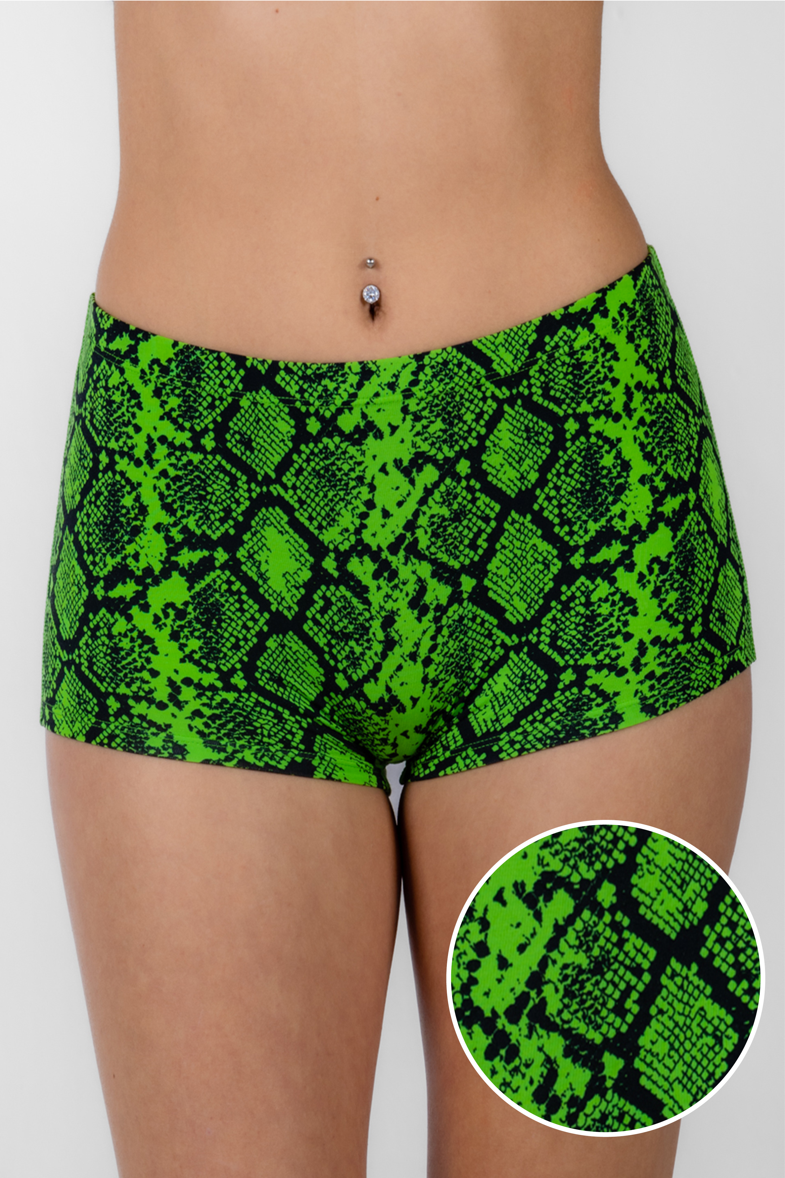 Shinesty The Queen Cobra snakeskin modal boyshort underwear – bold animal print novelty