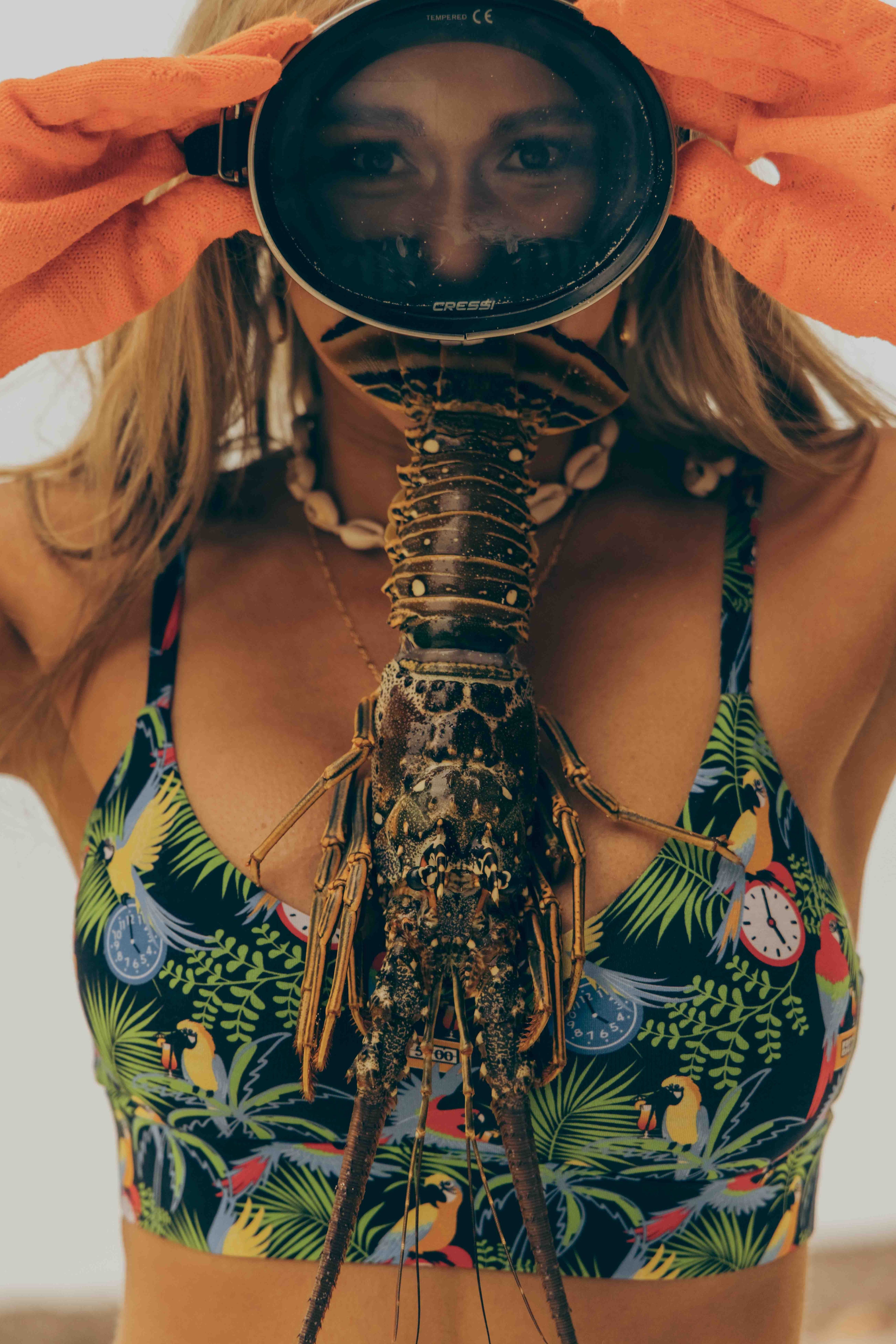 Shinesty The 5 O'Clock Somewhere x Margaritaville Boob Hammock scoop bralette – tropical