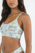 Shinesty The Boat Drinks x Margaritaville Boob Hammock scoop bralette – tropical collab