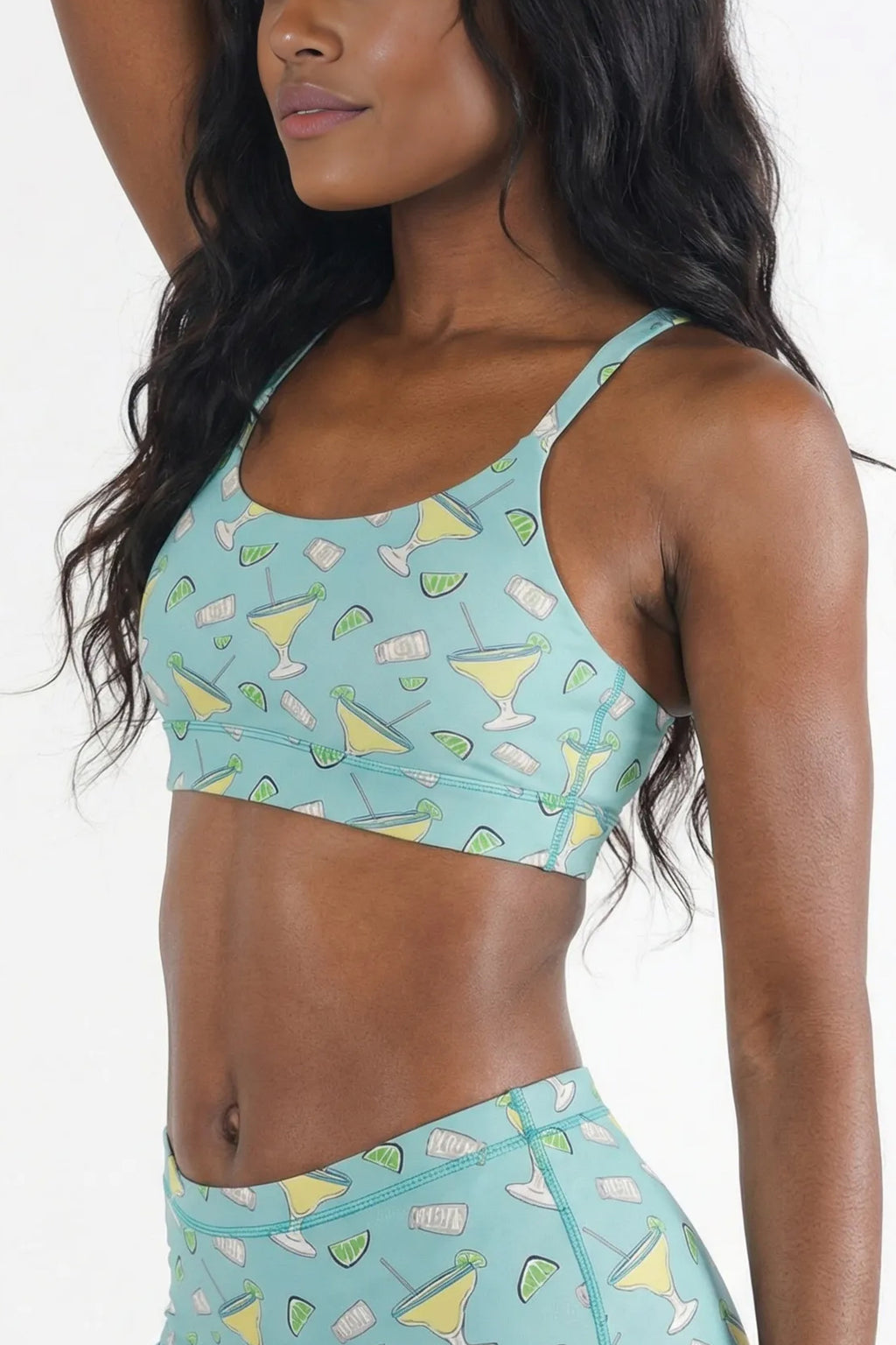 Shinesty The Wasting Away x Margaritaville Boob Hammock scoop bralette – tropical collab