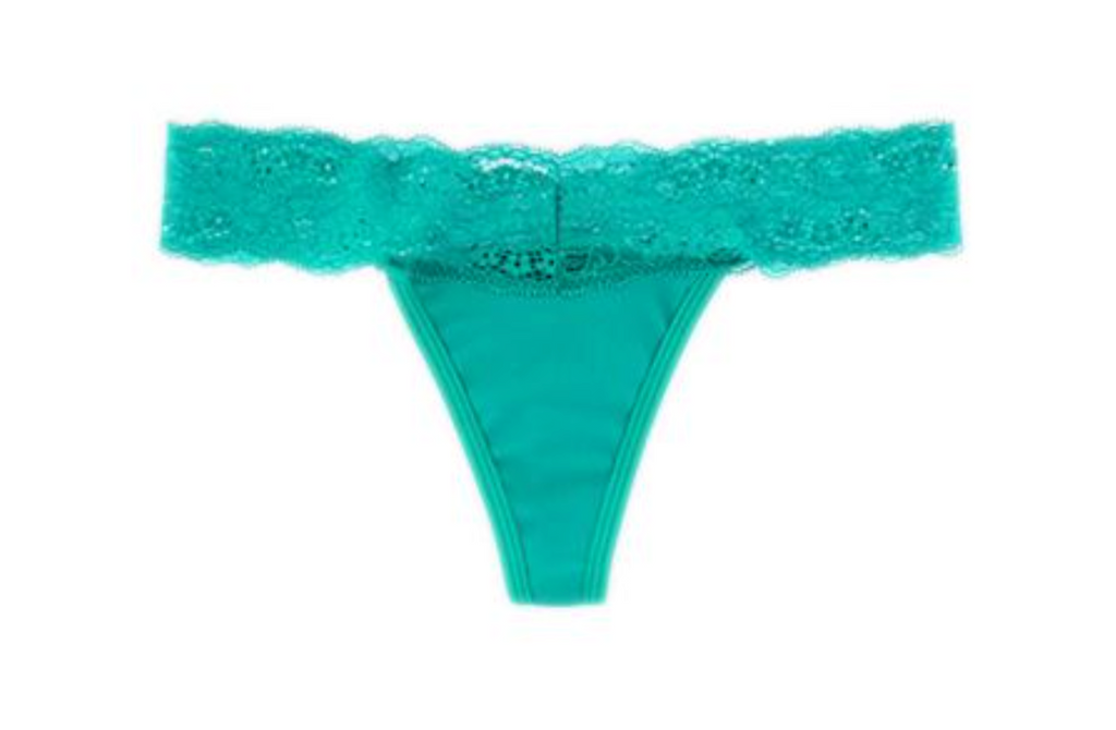 Dear Kate Ada Thong Underlux technology lining detail on a white background.