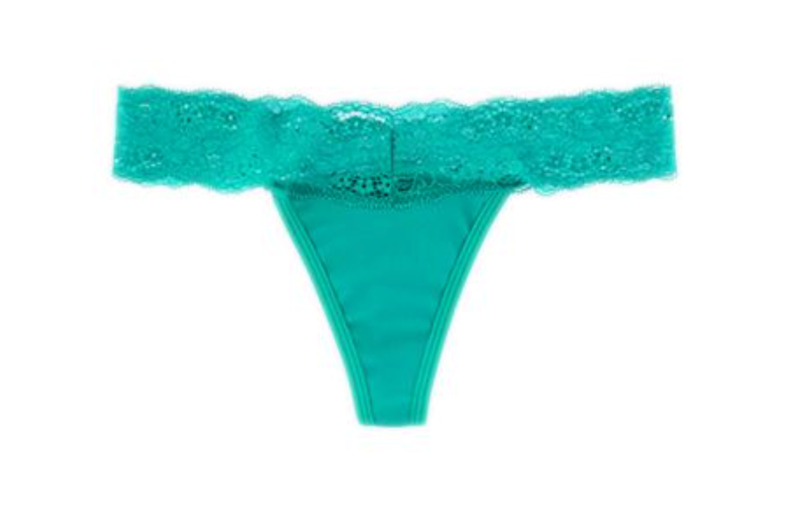 Dear Kate Ada Thong Underlux technology lining detail on a white background.
