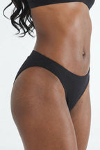 Shinesty The Threat Level Midnight solid black fart proof bikini – odor blocking novelty