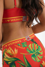 Shinesty The Wiener In Paradise x Wienerschnitzel tropical boyshort – hot dog collab novelty