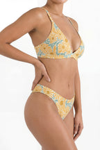 Shinesty The June Bug sunflower MicroModal thong – funny floral summer novelty underwear