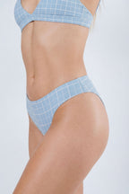 Shinesty The Spick and Span window pane plaid seamless thong – classic plaid novelty underwear