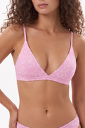 Shinesty The Silk & Saddle Pink Bandana Triangle Bralette – women's pink bandana print triangle bralette