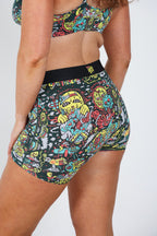 Shinesty The Spaced Out x Killer Acid women's boxers – psychedelic collab novelty underwear