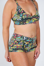Shinesty The Spaced Out x Killer Acid modal boyshort underwear – psychedelic collab novelty