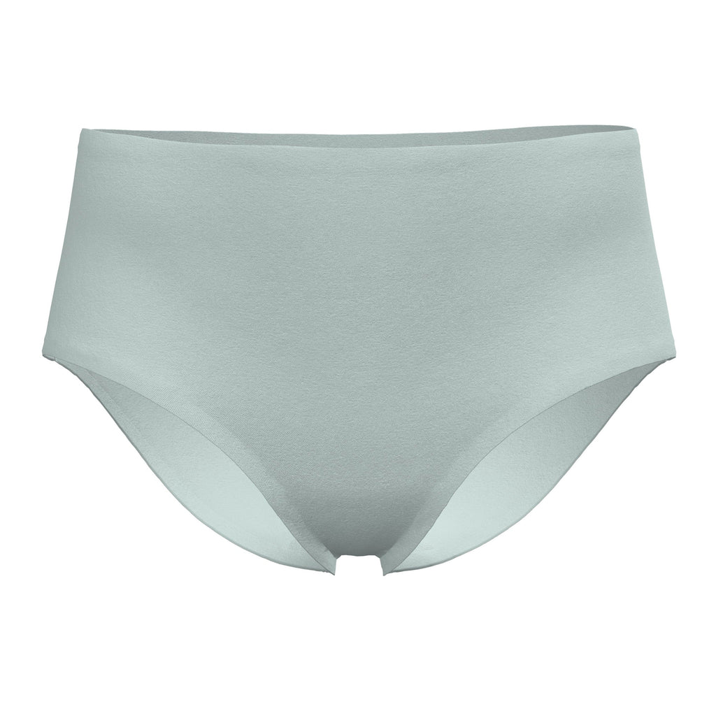 The Only Bra Hi-Waist Hug in Green, front view on a white background.