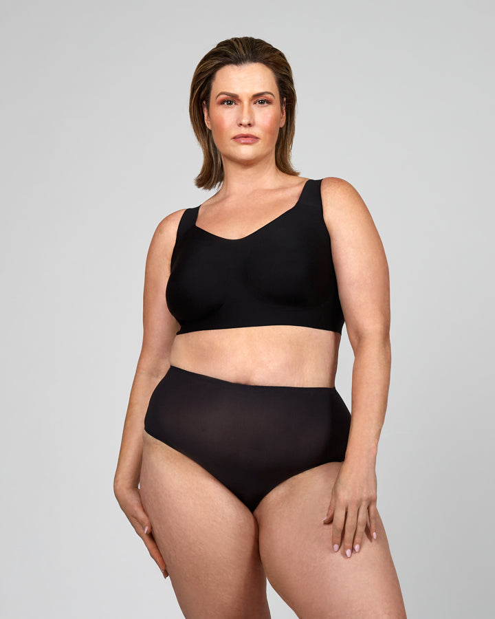 The Only Bra Full Support Bra worn on model, front view on a white background.