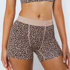 Shinesty The Wild Cat leopard print women's boxers – bold animal print novelty underwear