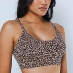 Shinesty The Wild Cat leopard print Boob Hammock scoop bralette – bold animal print bralette