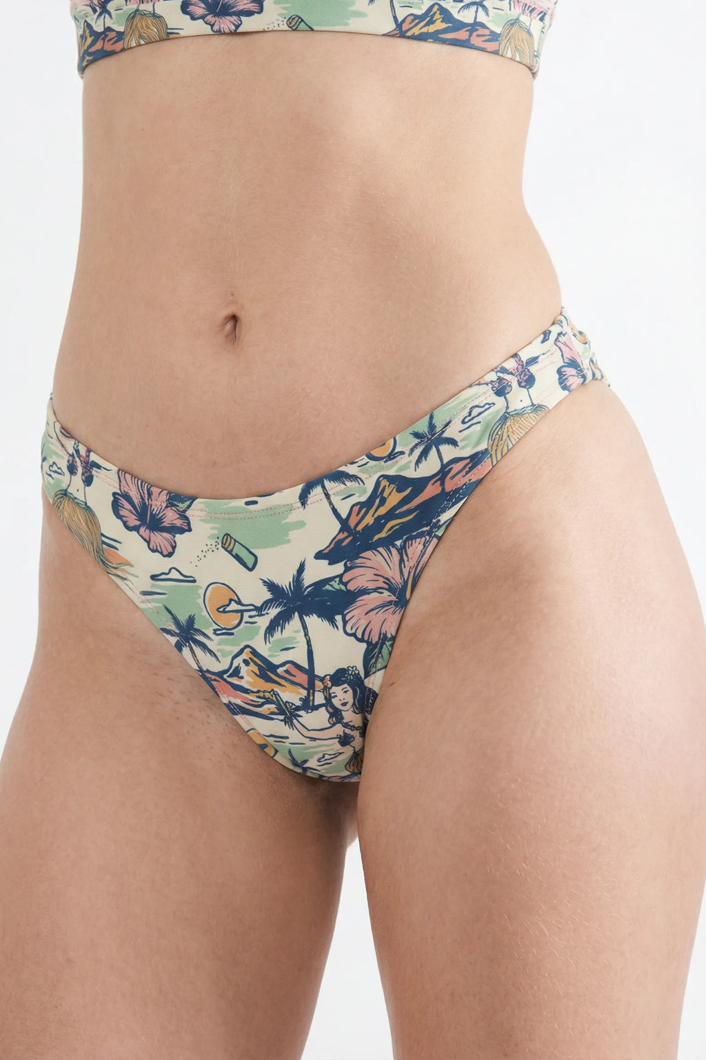 Shinesty The Come Monday x Margaritaville MicroModal thong – tropical collab novelty