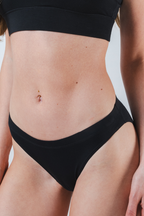 Shinesty The Threat Level Midnight solid black modal bikini underwear – classic black