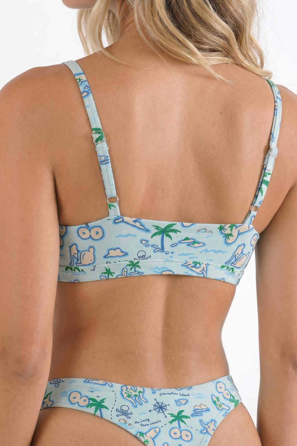 Shinesty The Pirates Booty naughty map Boob Hammock triangle bralette – pirate novelty