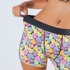 Shinesty The Candy Crush candy hearts women's boxers – funny Valentine's novelty underwear