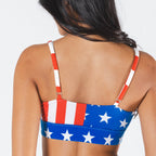 Shinesty The Mascot American flag Boob Hammock scoop bralette – patriotic novelty bralette