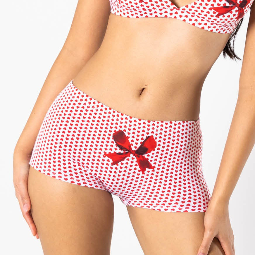 Shinesty The Date Night Valentine's Day bow modal boyshort underwear – Valentine's novelty