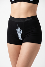 Shinesty The XXX Ray Middle Finger X-Ray Women's Boxer – women's middle finger x-ray print women's boxer