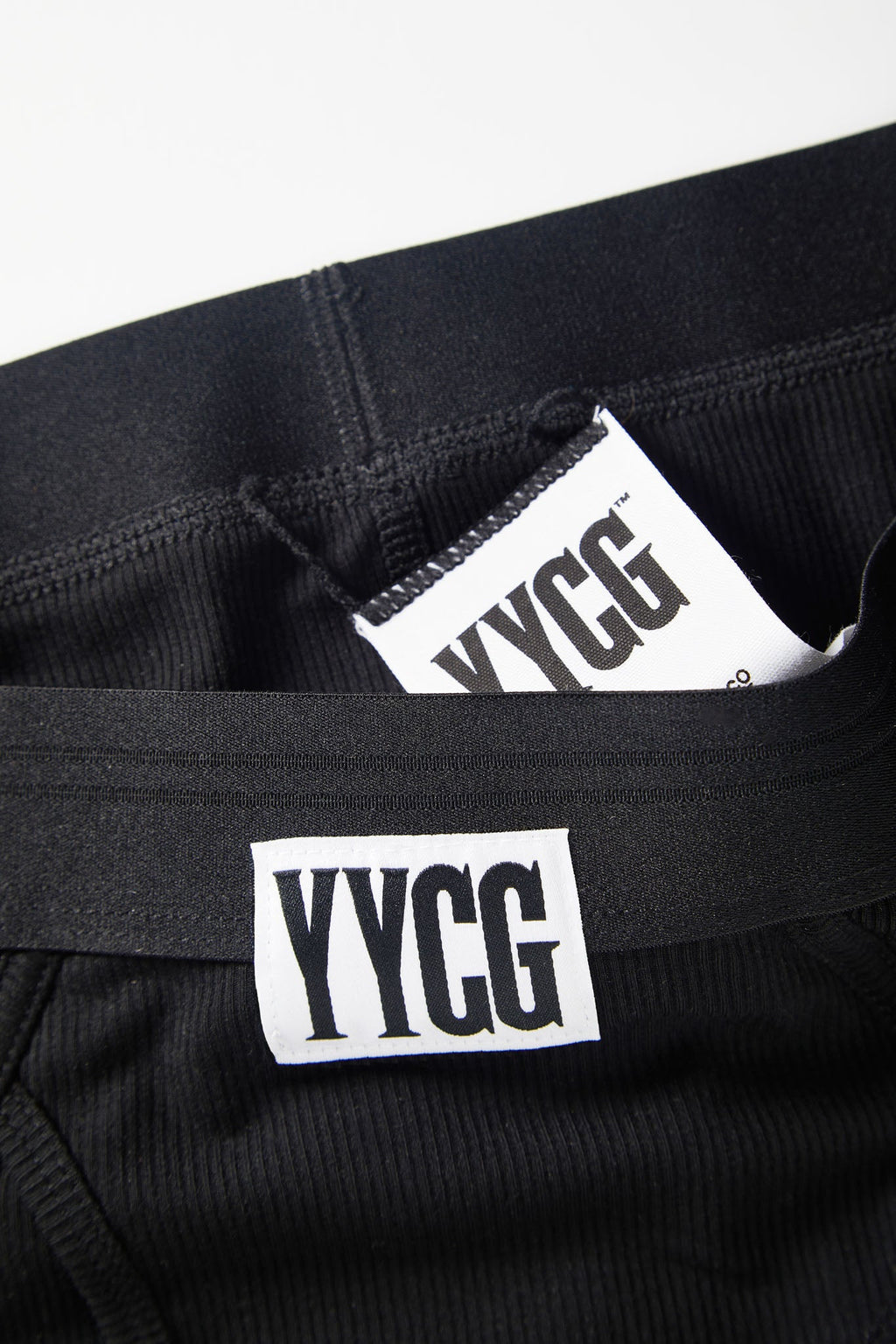 YYCG women's ribbed boy brief in gray white black – silky rayon everyday underwear