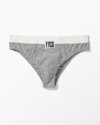 YYCG women's ribbed boy brief in white black gray – soft rayon stretch underwear