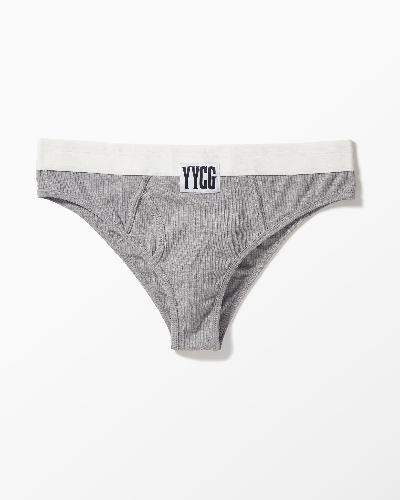 YYCG women's ribbed boy brief in white black gray – soft rayon stretch underwear