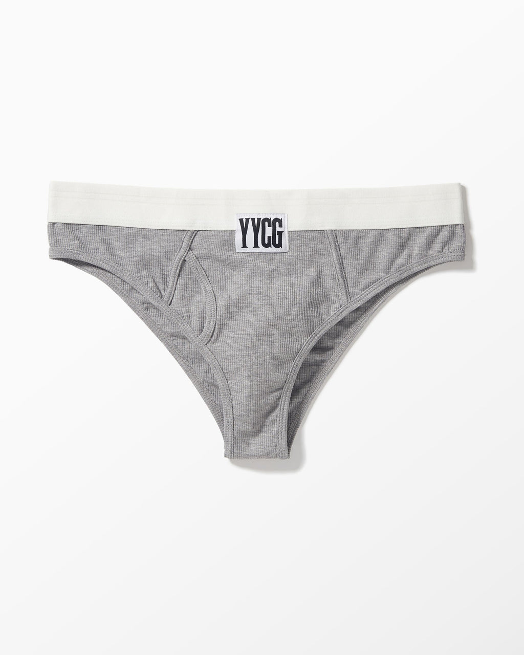 YYCG women's ribbed boy brief in black gray white – breathable preshrunk rayon underwear