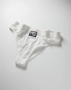 YYCG women's ribbed boy brief in white black gray – soft rayon stretch underwear