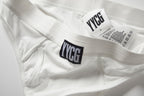 YYCG women's ribbed boy brief in black gray white – breathable preshrunk rayon underwear