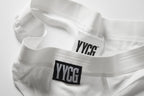 YYCG women's ribbed thong in black white gray – soft rayon minimal coverage underwear