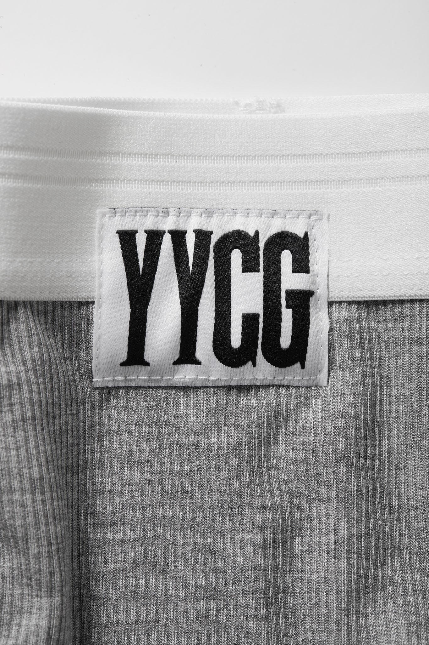 YYCG women's ribbed boy brief in black gray white – breathable preshrunk rayon underwear