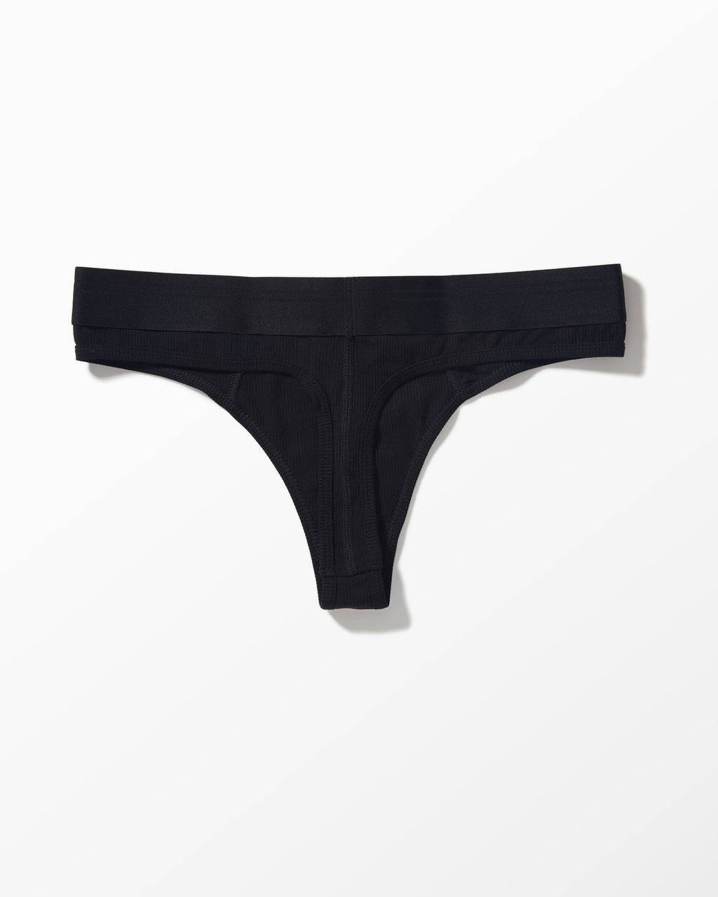 YYCG women's ribbed thong in black white gray – soft rayon minimal coverage underwear