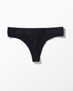 YYCG women's ribbed thong in white black gray – breathable rayon stretch underwear
