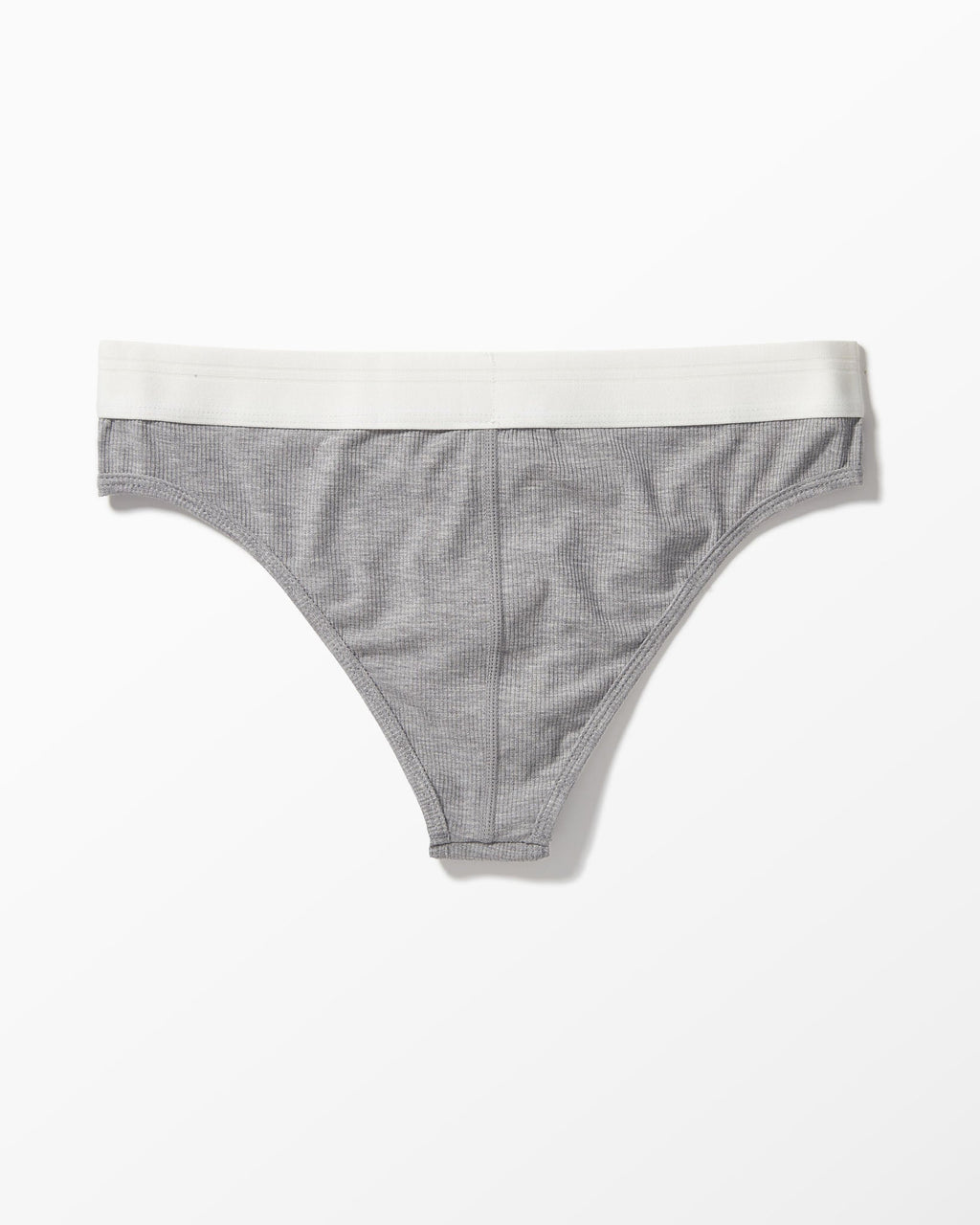 YYCG women's ribbed boy brief in gray white black – silky rayon everyday underwear