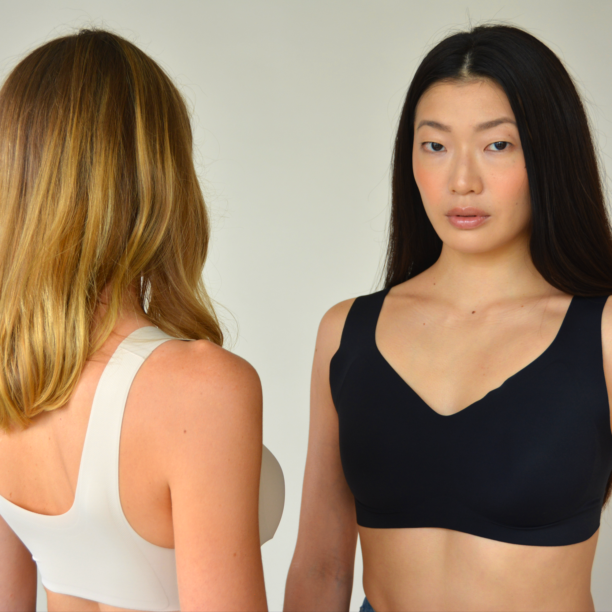 The Only Bra V-Neck Lift Bra in Nude, product view on a white background.