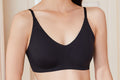 The Only Bra Only Adjustable Bra in Black, front view on a white background.